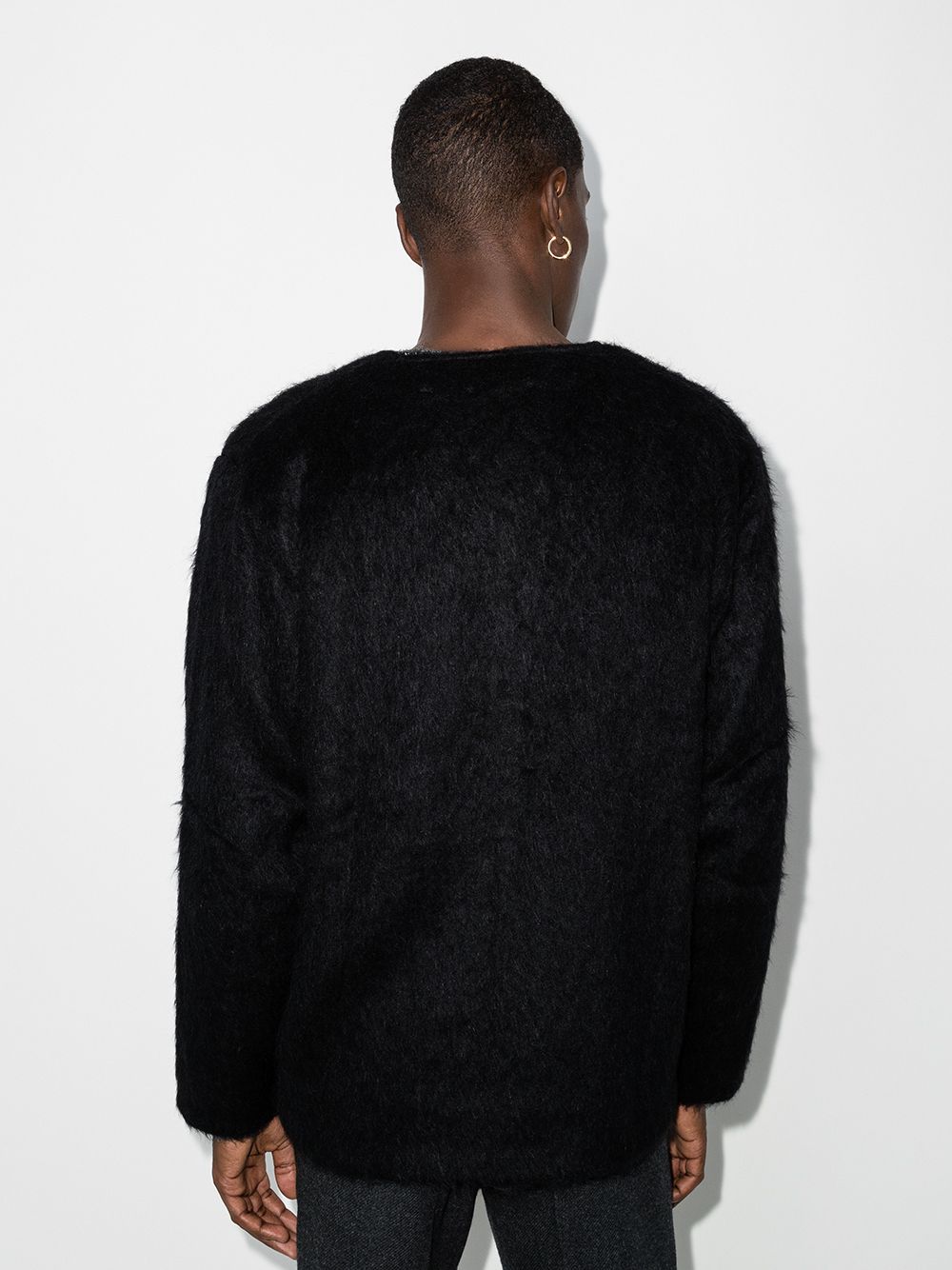 mohair CARDIGAN M4206CBM BLACK MOHAIR OUR LEGACY