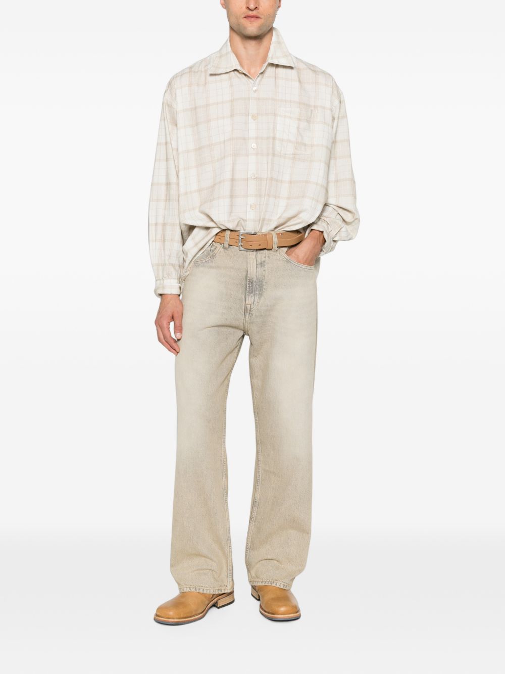 BORROWED SHIRT M4262BSC STELLA CHECK PRINT OUR LEGACY