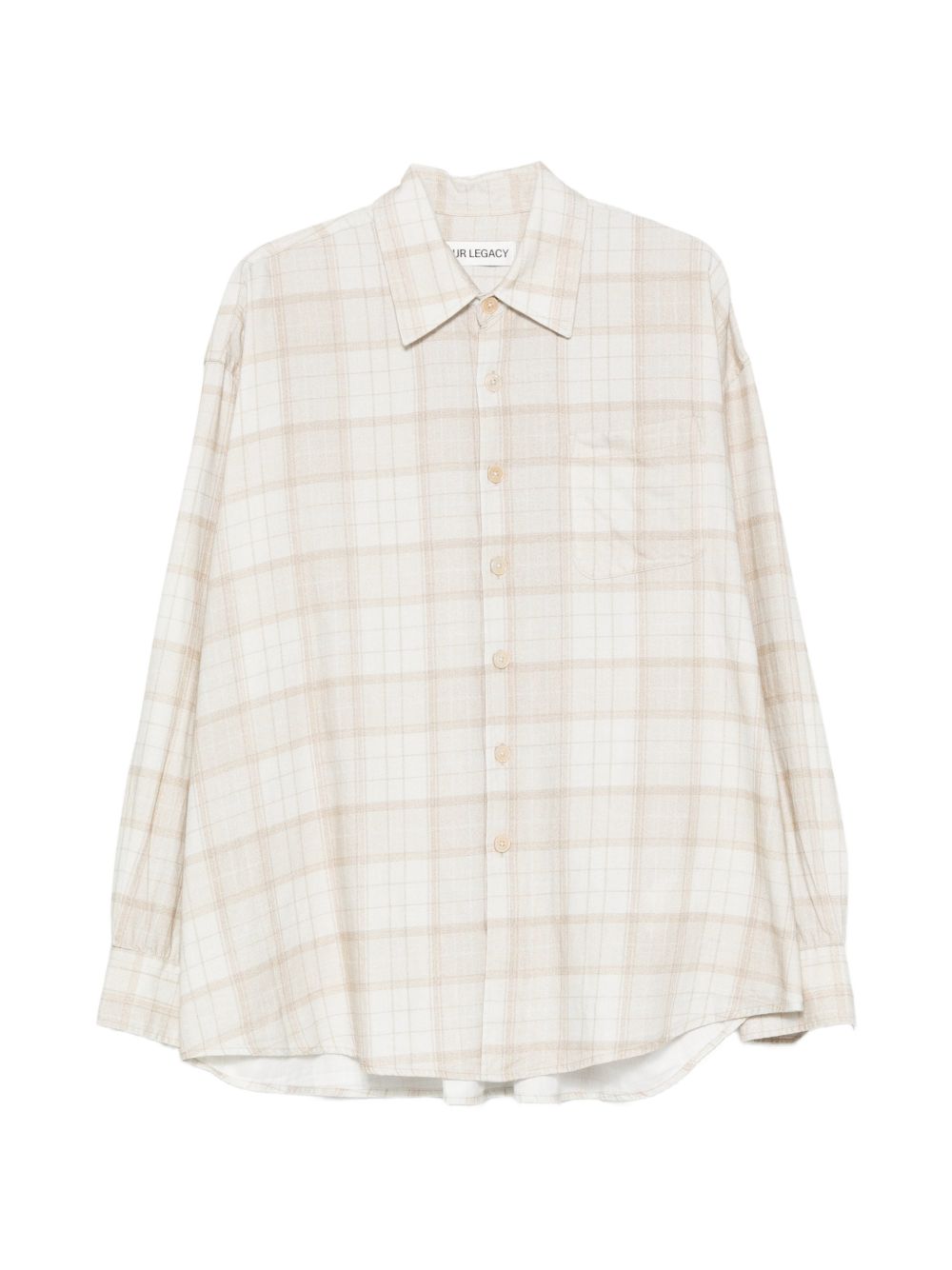BORROWED SHIRT M4262BSC STELLA CHECK PRINT OUR LEGACY