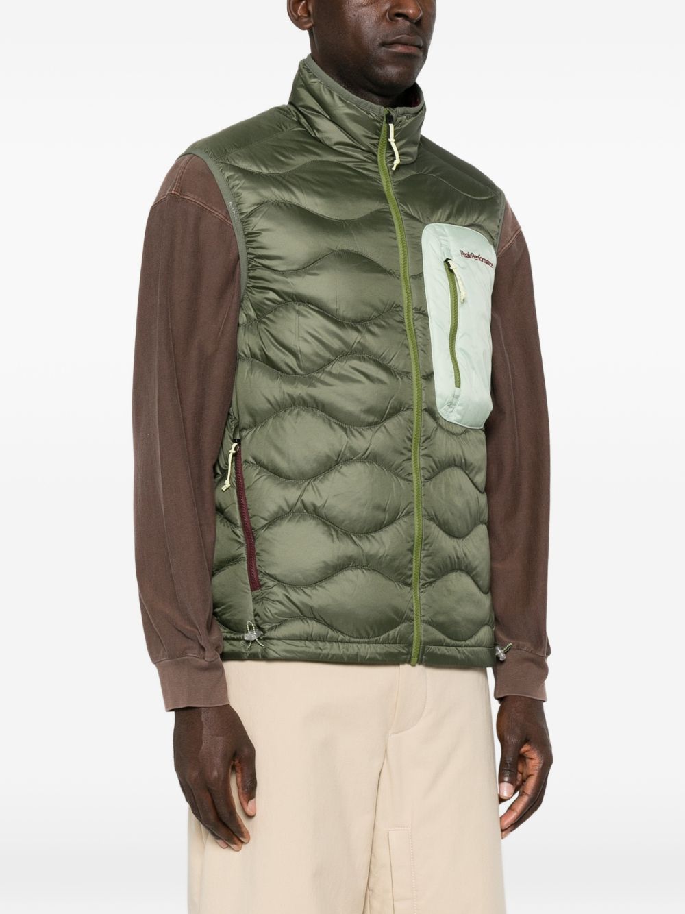 Men's quilted gilet G80344100 PINE NEEDLE-FR PEAK PERFORMANCE