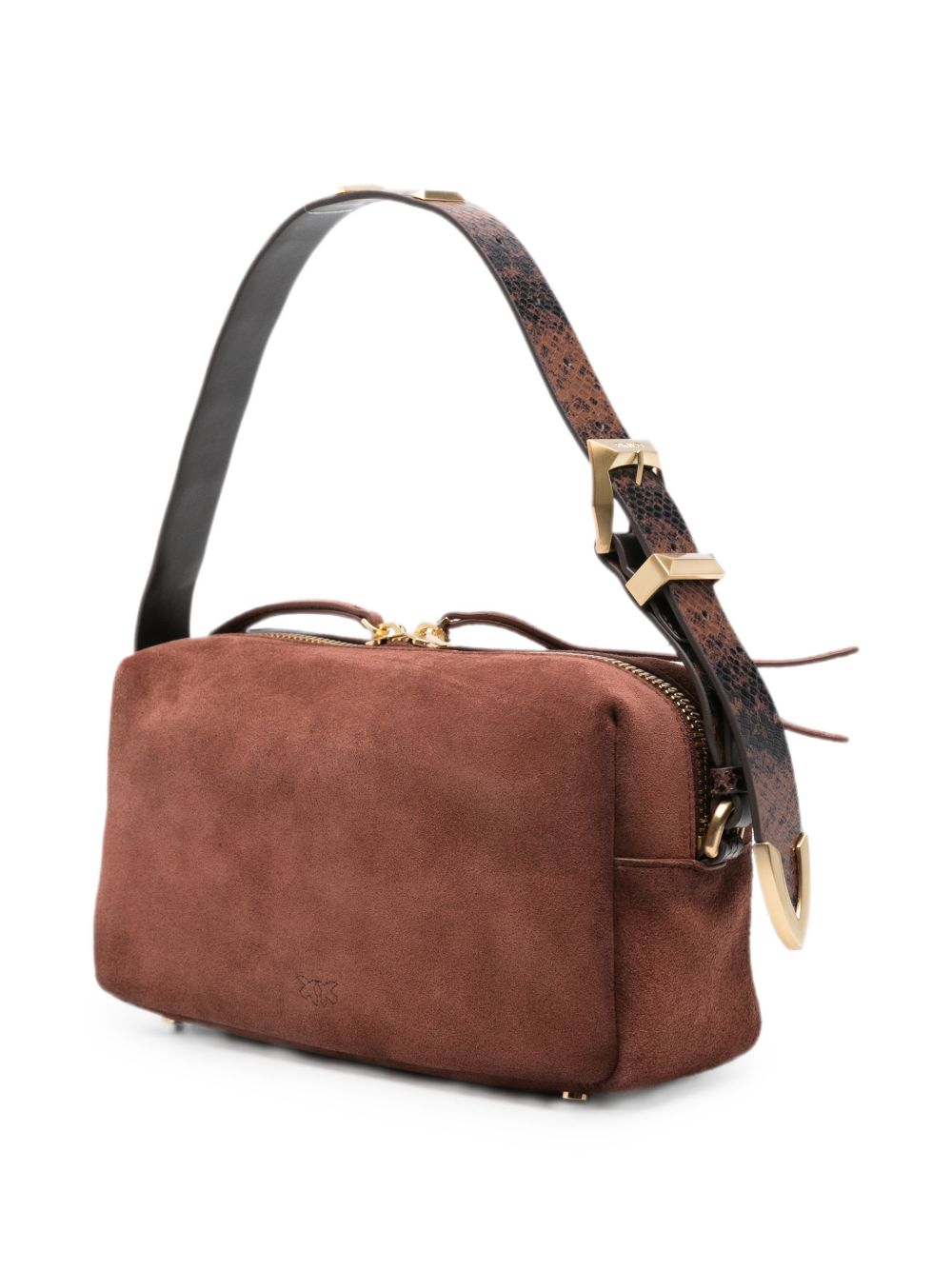 Medium crossbody Boston bag in spray-effect suede 106761 A3DBL88J PINKO