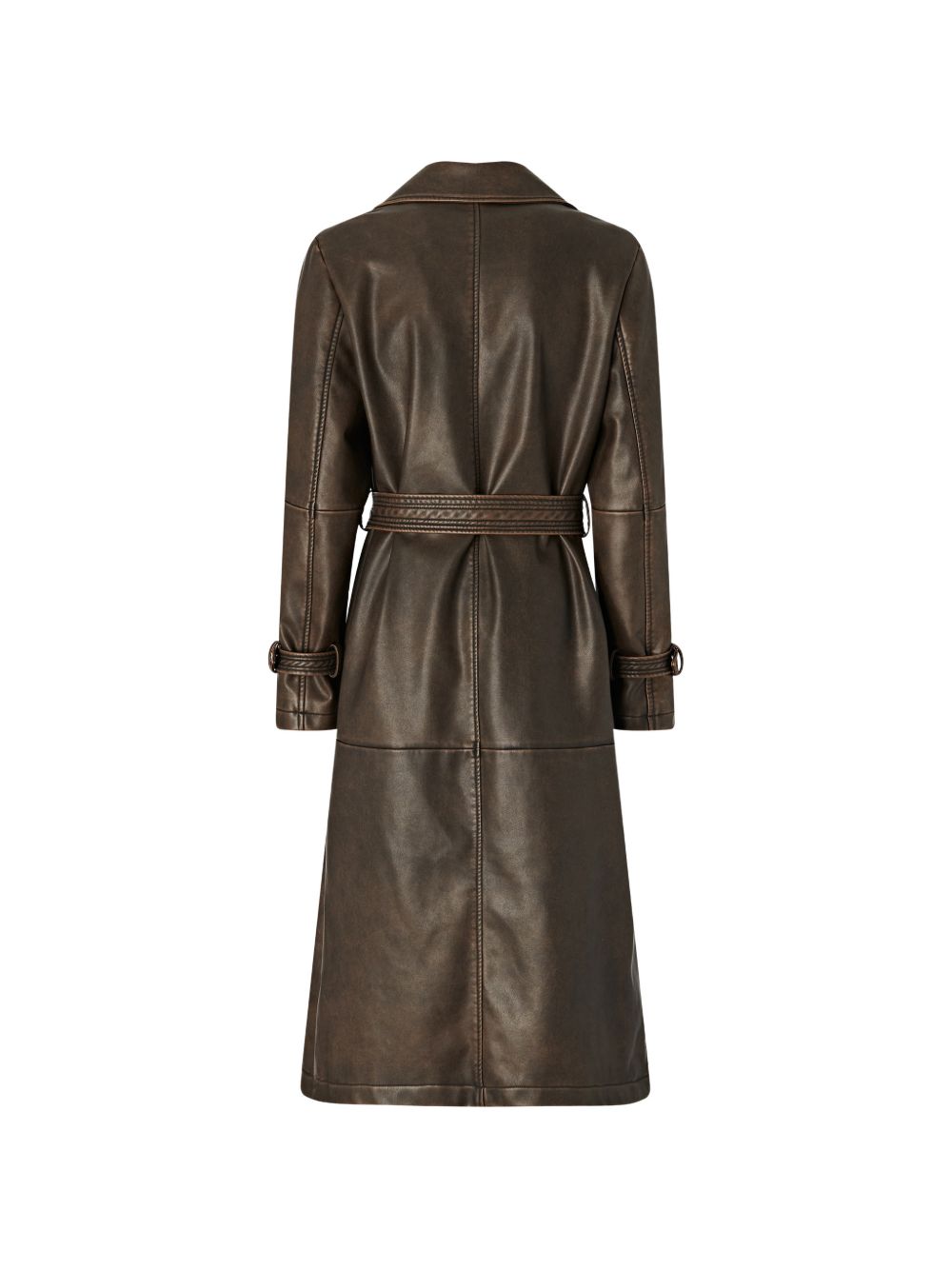 double-breasted belted coat 107055 A3E8L64 PINKO