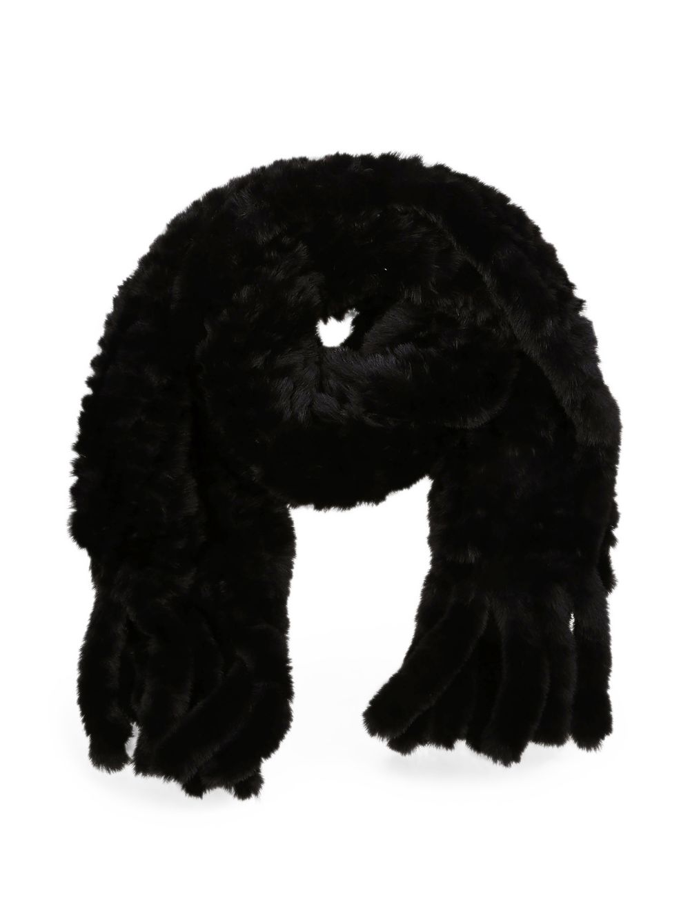 Faux fur maxi scarf 107079 A3EHZ99 PINKO