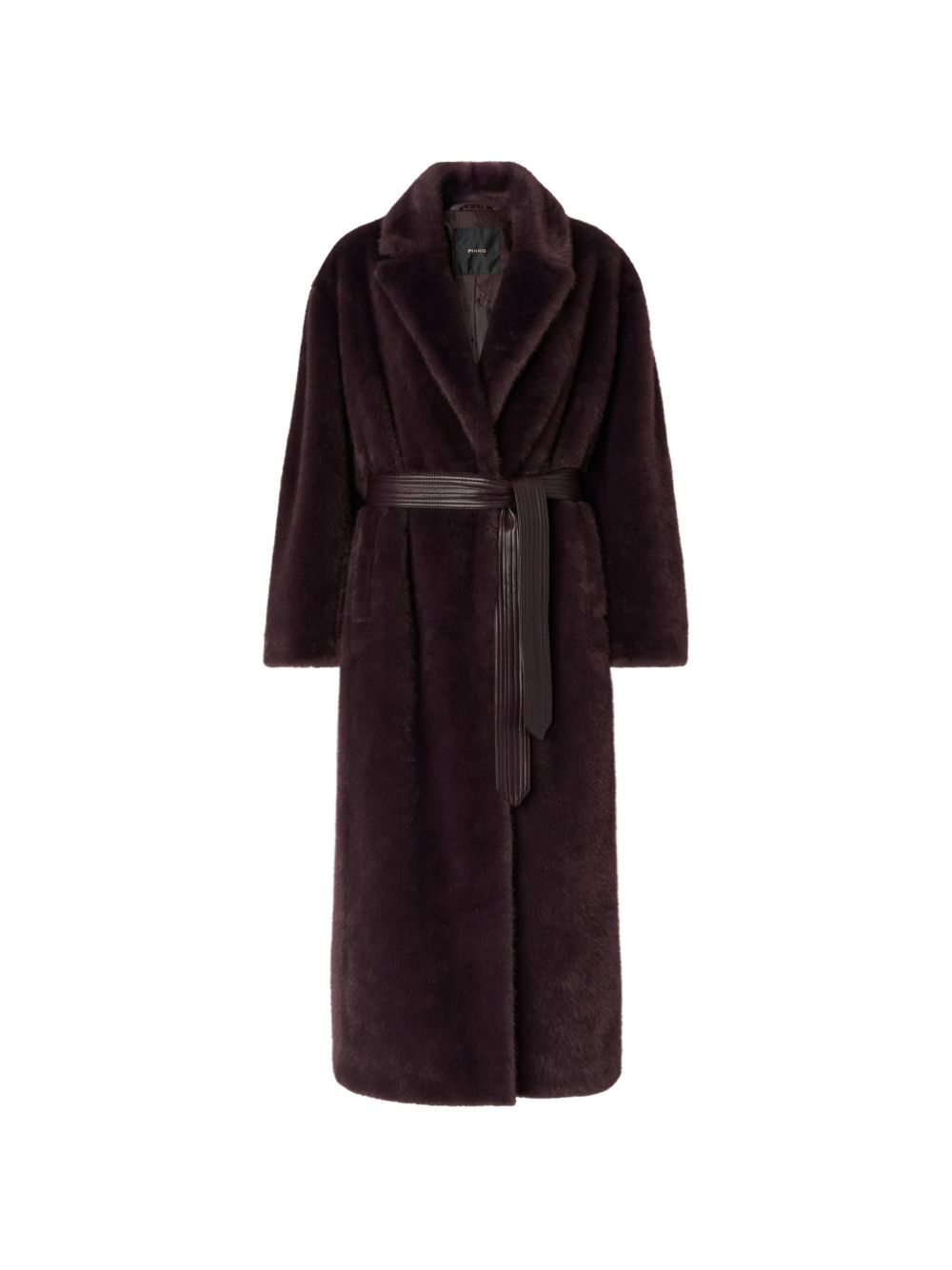 Long faux-fur coat 107168 A3FKL72 PINKO