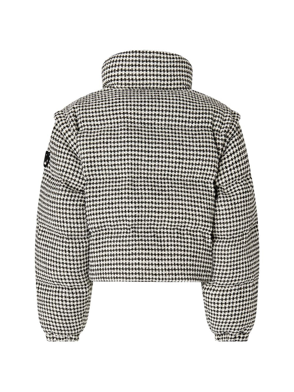 Tweed down jacket with detachable sleeves 107185 A3G5ZZ2 PINKO