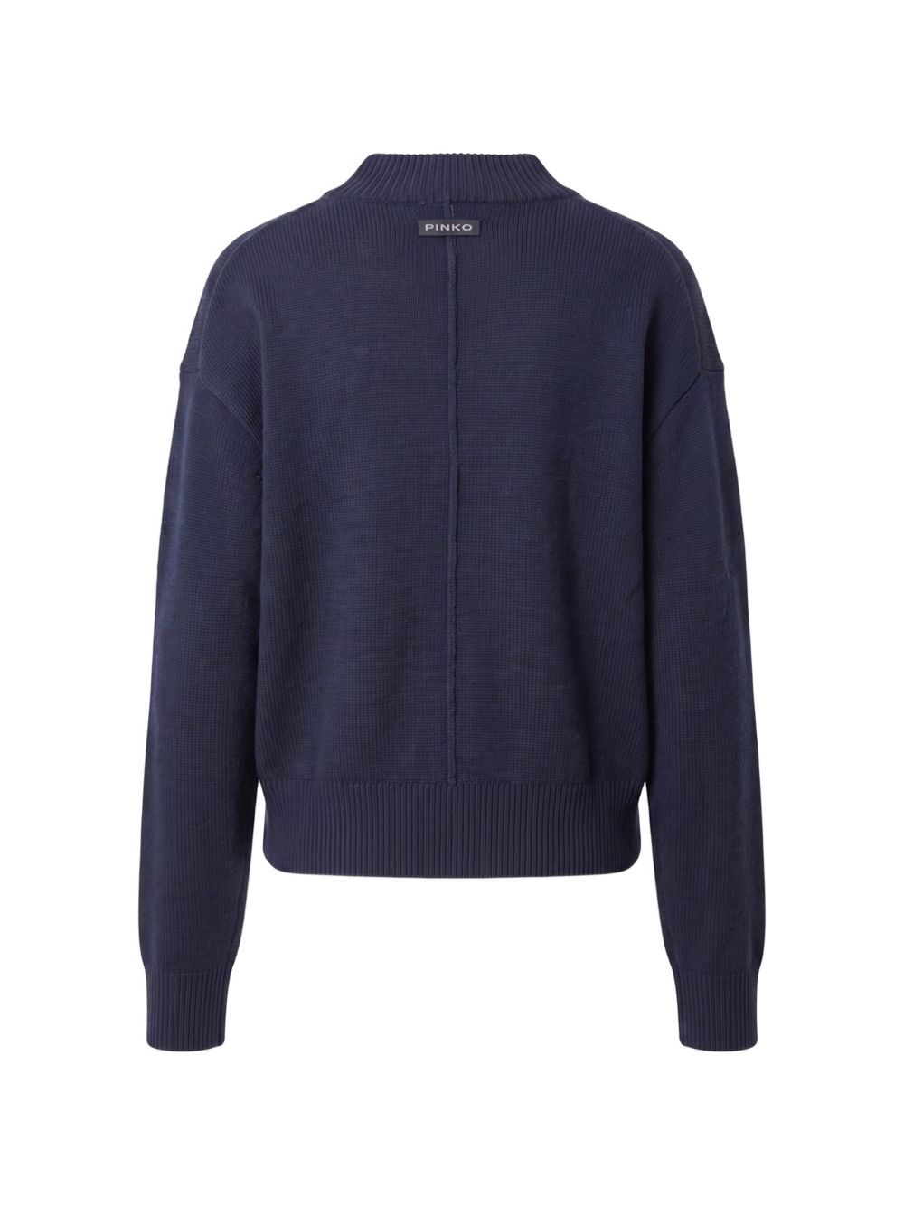 ribbed-trim mock-neck sweater 107205 A3G1G02 PINKO