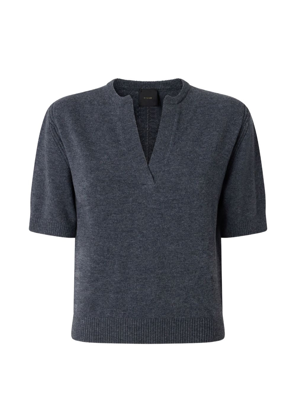 short-sleeve V-neck sweater 107206 A3G1I76 PINKO