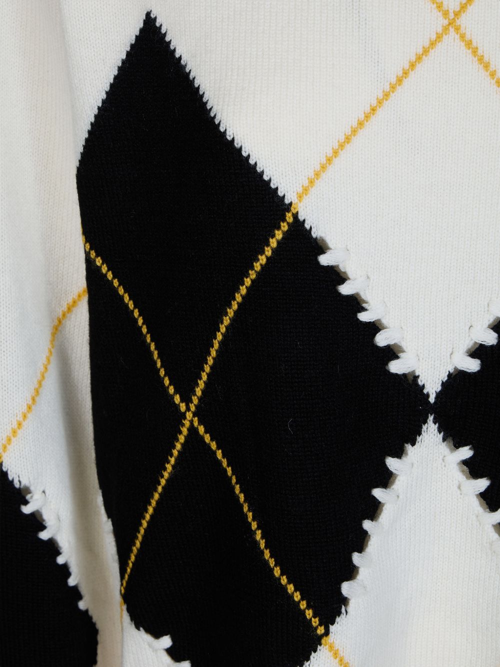 Wool and cashmere sweater with maxi diamonds 107377 A3JEDZ0 PINKO