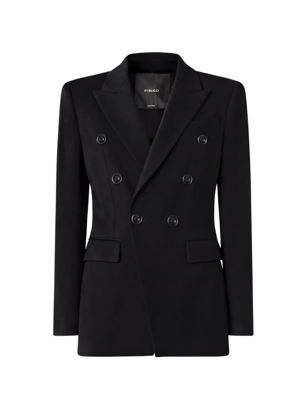 double-breasted peak-lapel blazer 107438 A3AHZ99 PINKO