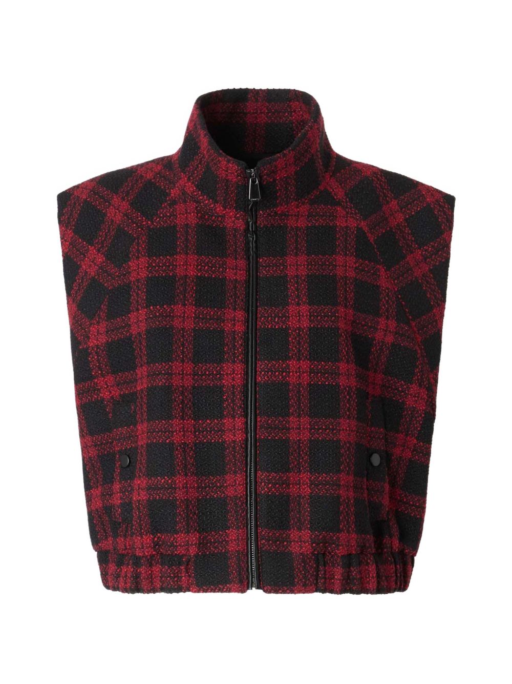Tweed vest with check pattern 107440 A3GNZR4 PINKO