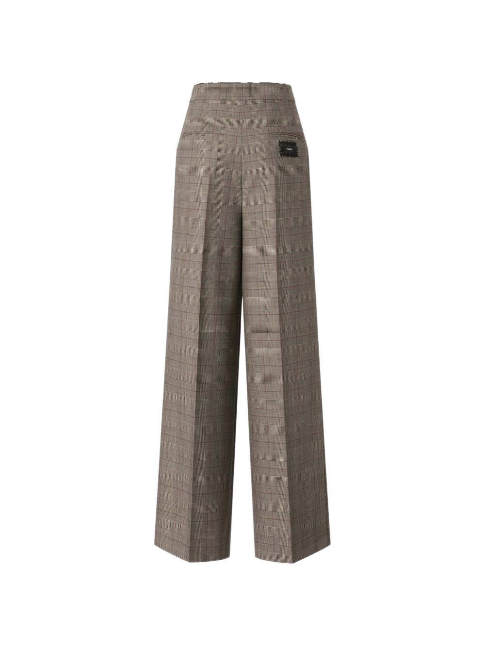 Wide-leg checked trousers 107476 A3FFCYZ PINKO
