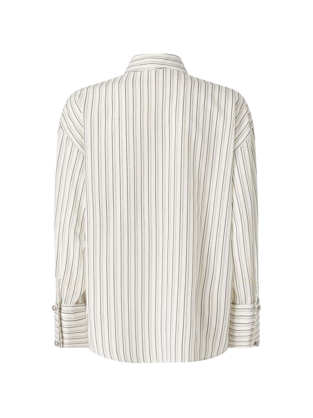 Striped shirt with tie 107482 A33QZZ1 PINKO