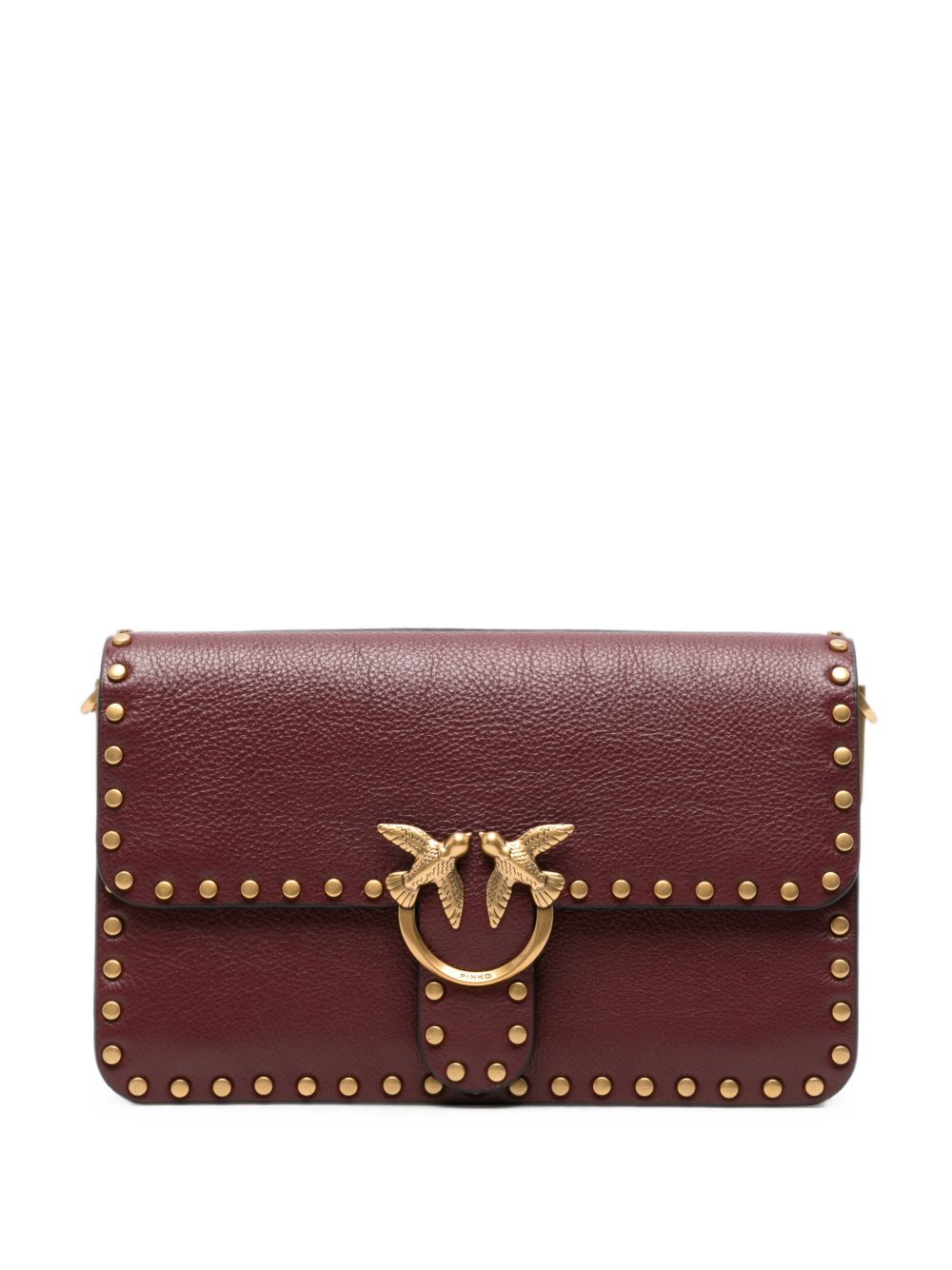 Small embellished Love Birds shoulder bag 107665 A2JGWW5Q PINKO