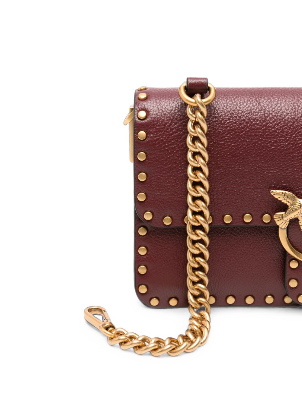 Small embellished Love Birds shoulder bag 107665 A2JGWW5Q PINKO