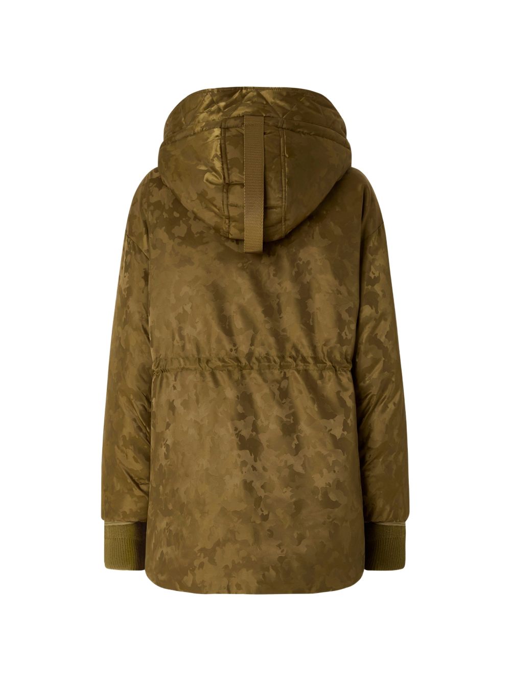 Hooded coat with camouflage print 107723 A3LZV59 PINKO