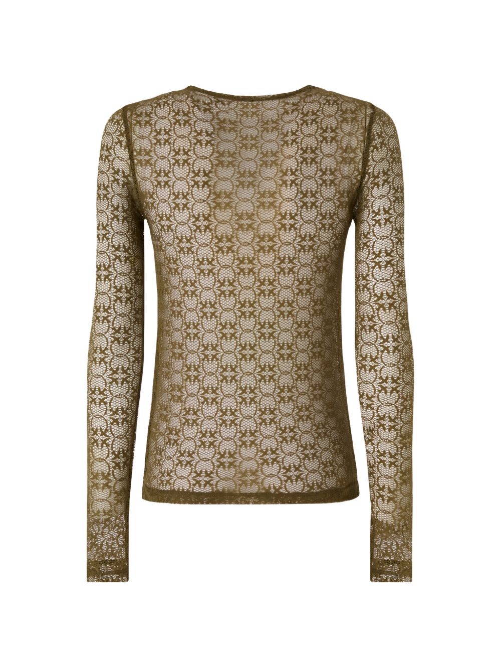 Stretch lace sweater 107737 A3MKX24 PINKO