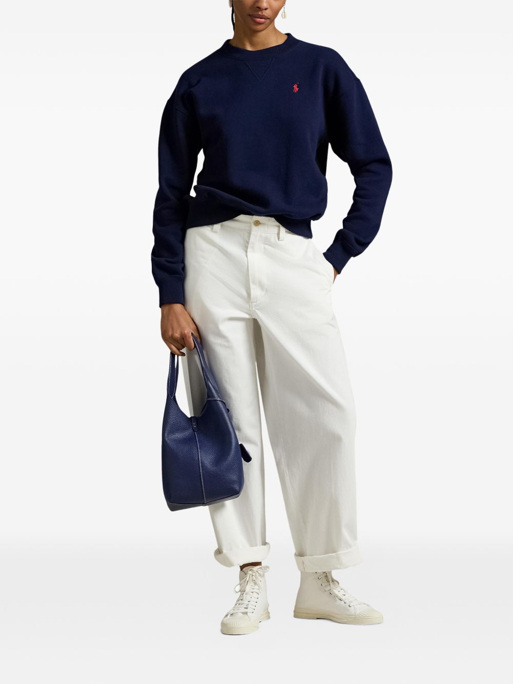 embroidered sweatshirt 211971697002 CRUISE NAVY POLO RALPH LAUREN