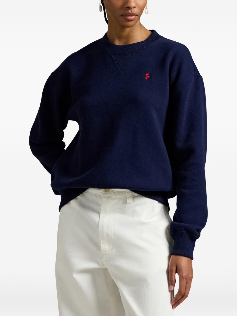 embroidered sweatshirt 211971697002 CRUISE NAVY POLO RALPH LAUREN