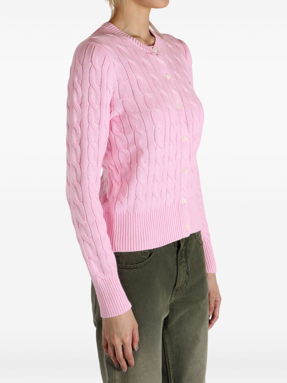cable-knit cardigan 211971868010 CARMEL PINK POLO RALPH LAUREN
