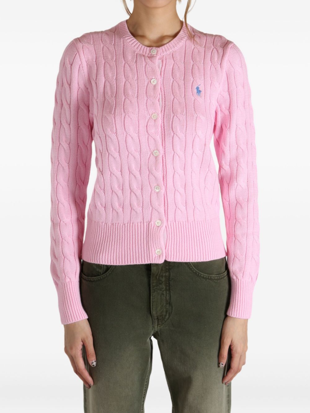 cable-knit cardigan 211971868010 CARMEL PINK POLO RALPH LAUREN