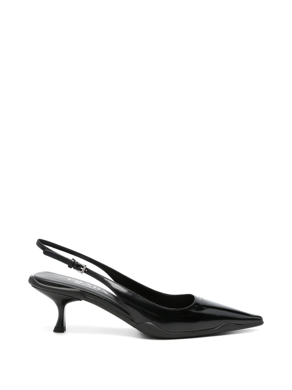 Brushed leather slingback pumps 1I659O055 F-055F0002 PRADA