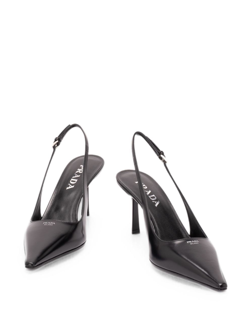 Brushed leather slingback pumps 1I673O055 F-075F0002 PRADA
