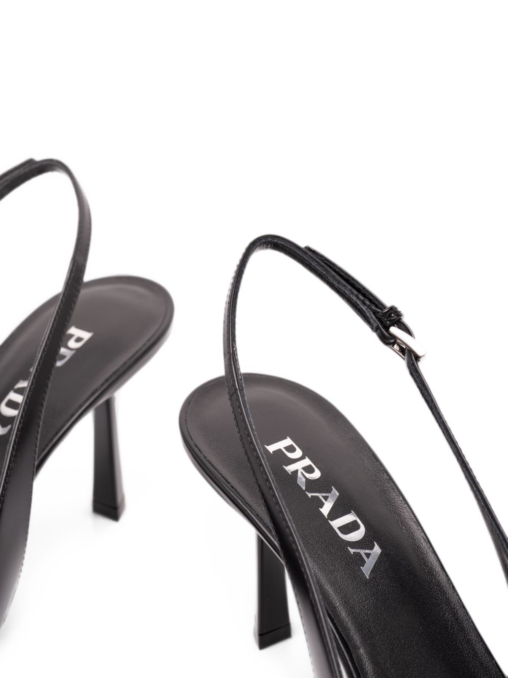Brushed leather slingback pumps 1I673O055 F-075F0002 PRADA