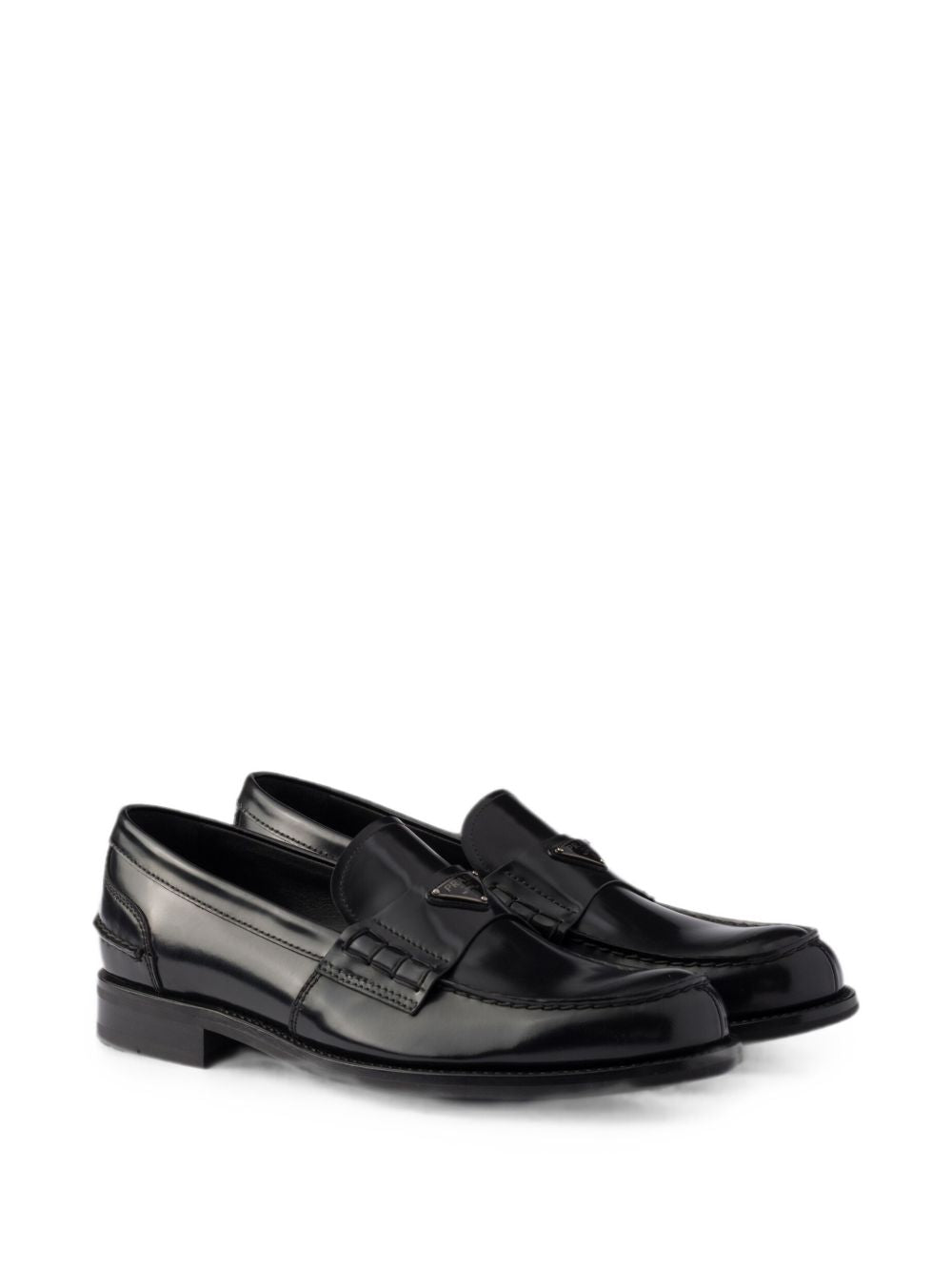 Brushed leather loafers 2DB223055 F-X000F0632 PRADA
