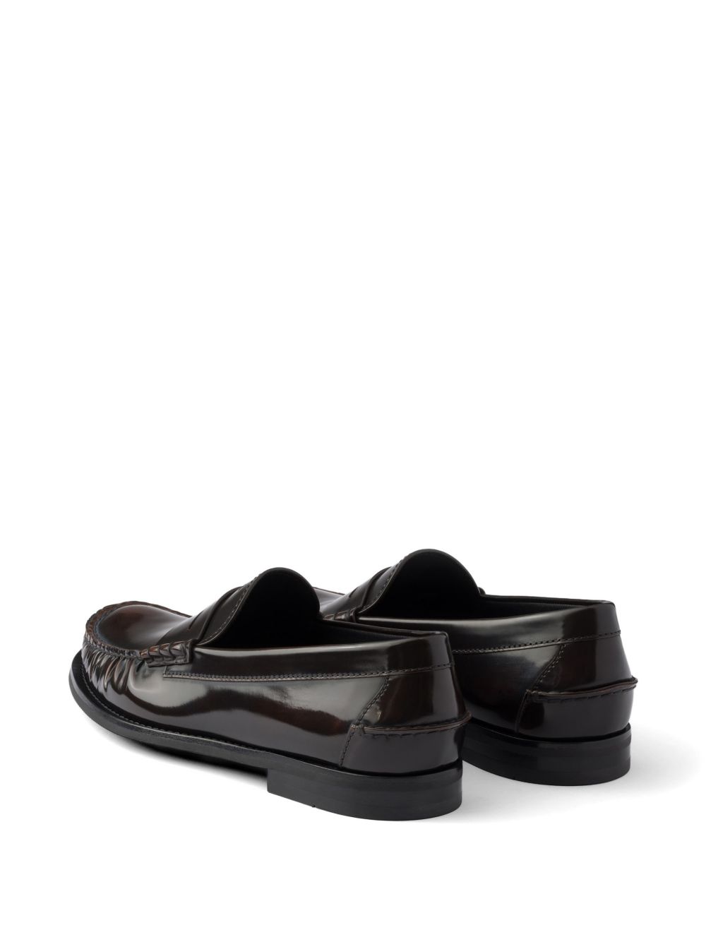Brushed leather loafers 2DB239055 F-X000F0038 PRADA