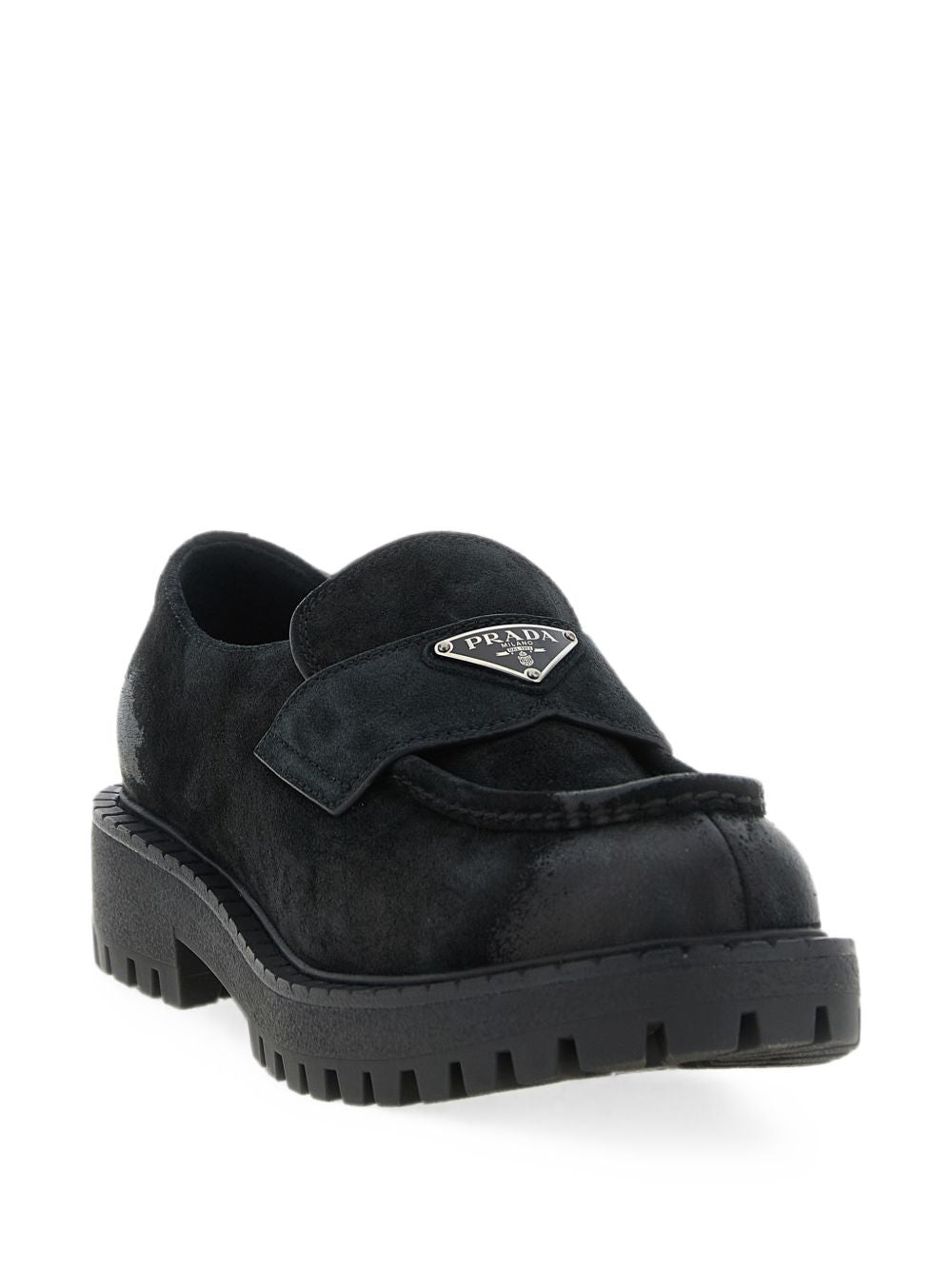 Aged suede loafers 2DE1510B2 F-G001F0002 PRADA
