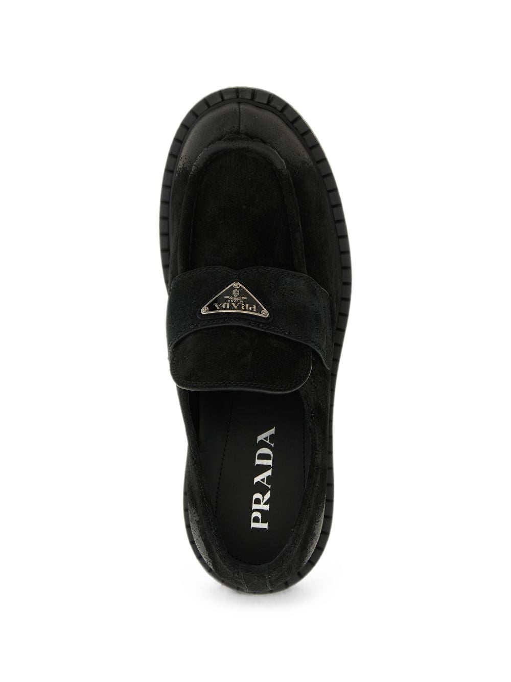 Aged suede loafers 2DE1510B2 F-G001F0002 PRADA