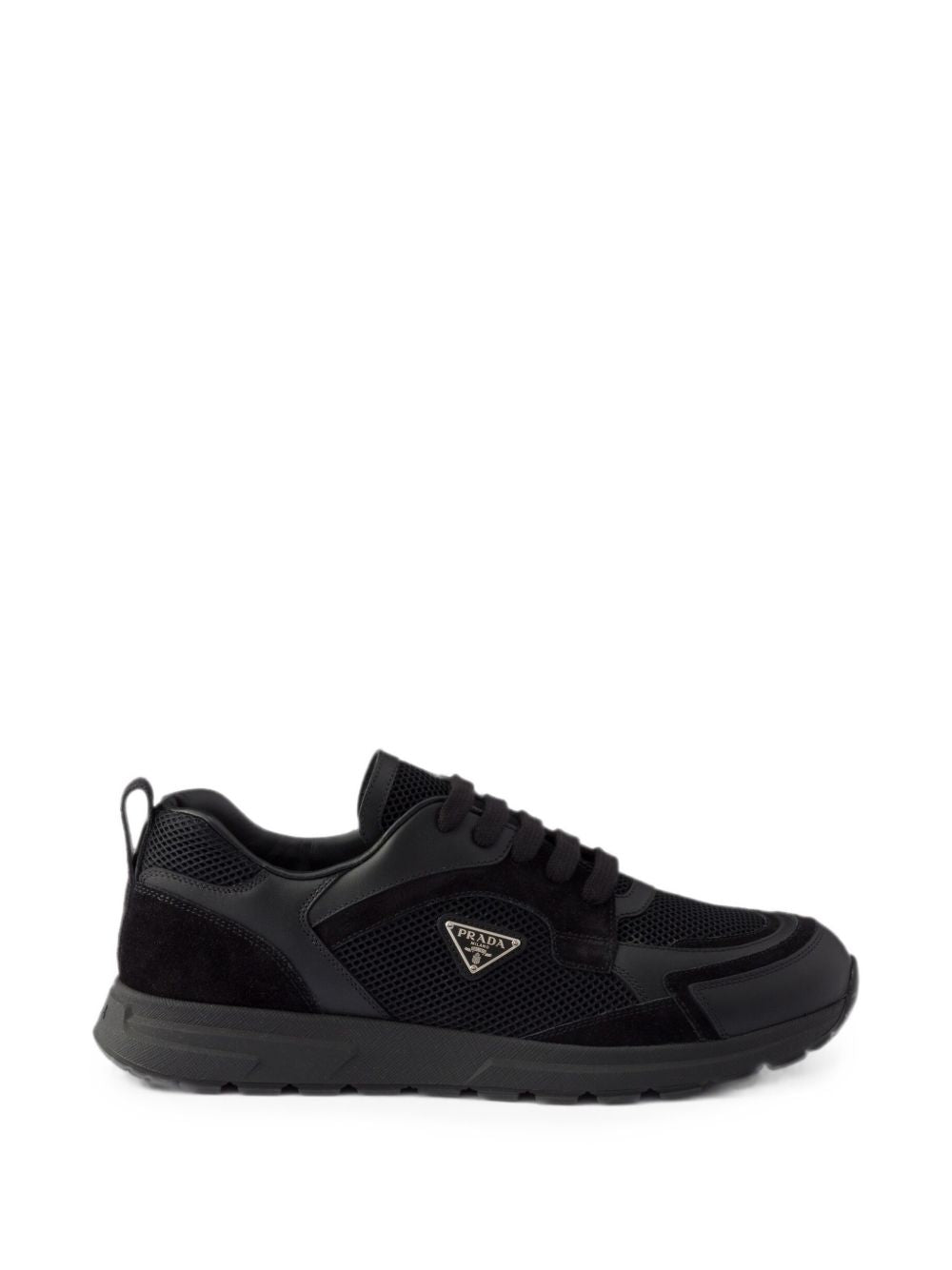 Prax leather and fabric sneakers 2EE4893ZQD F-G000F0002 PRADA