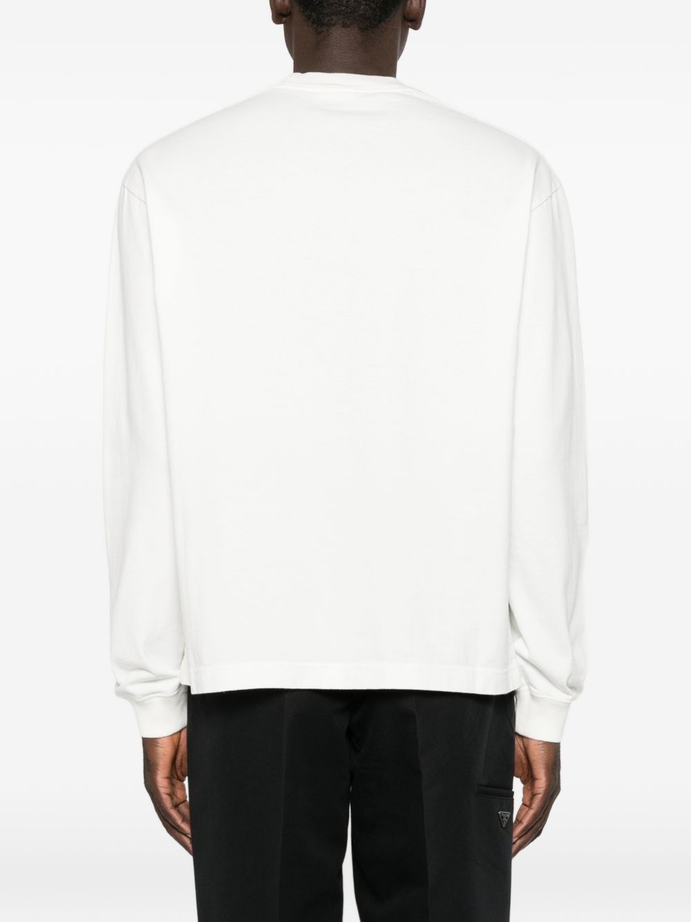 Long-sleeved cotton T-shirt UJL47D6281 S-OOOF0009 PRADA