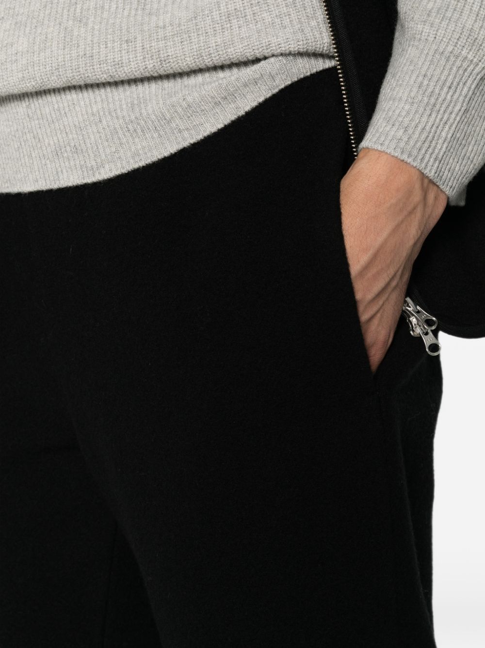 Elasticated-waist trousers TRS37 X02BLACK RIER