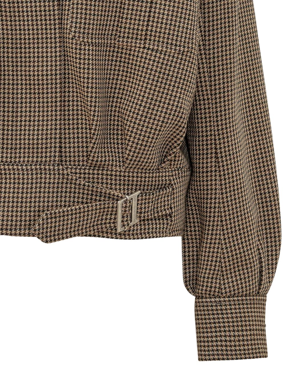 CRIS houndstooth-pattern belted jacket SWJ0153 TWF01248030 SEAFARER