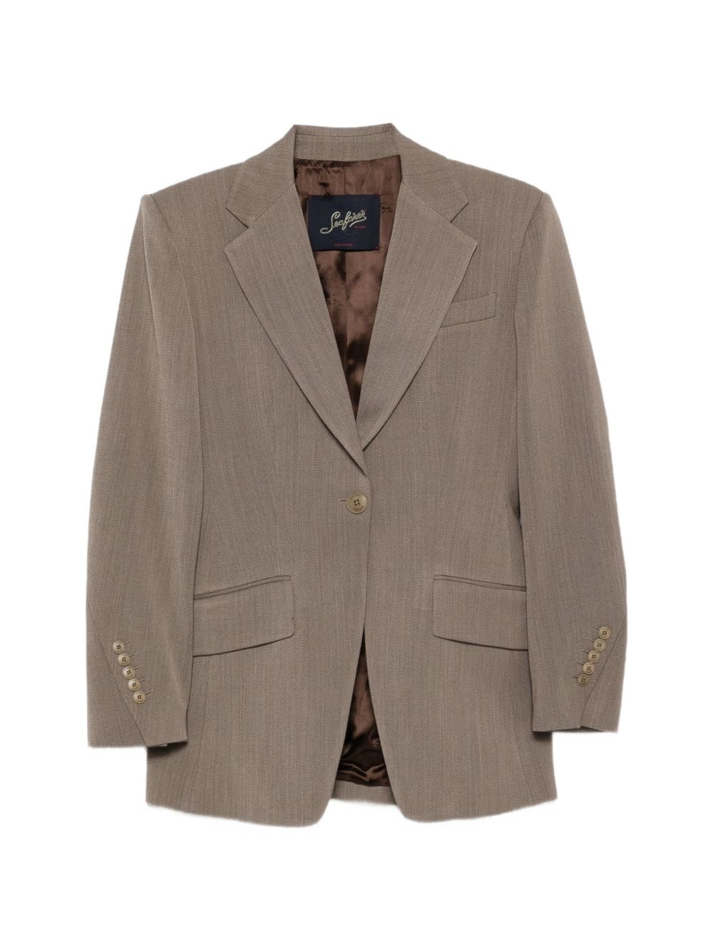 Single-breasted buttoned blazer SWJ0163 TWS00178015 SEAFARER