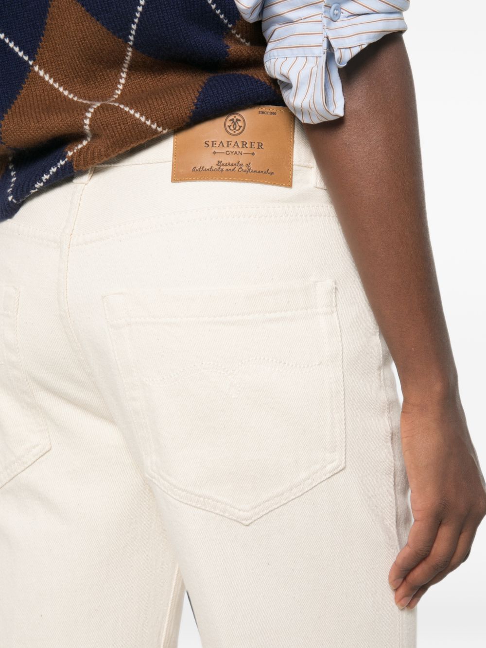 Wide-leg jeans with appliqué SWP0082 TCF01529030 SEAFARER