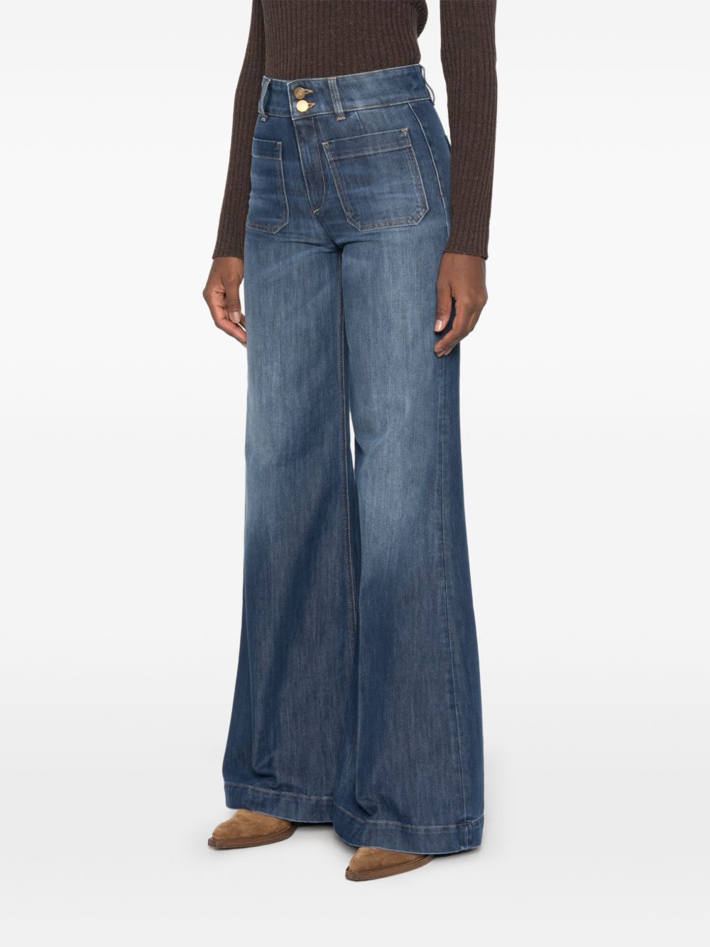 Wide-leg jeans with patch pocket SWP0102 TDS00195999 SEAFARER