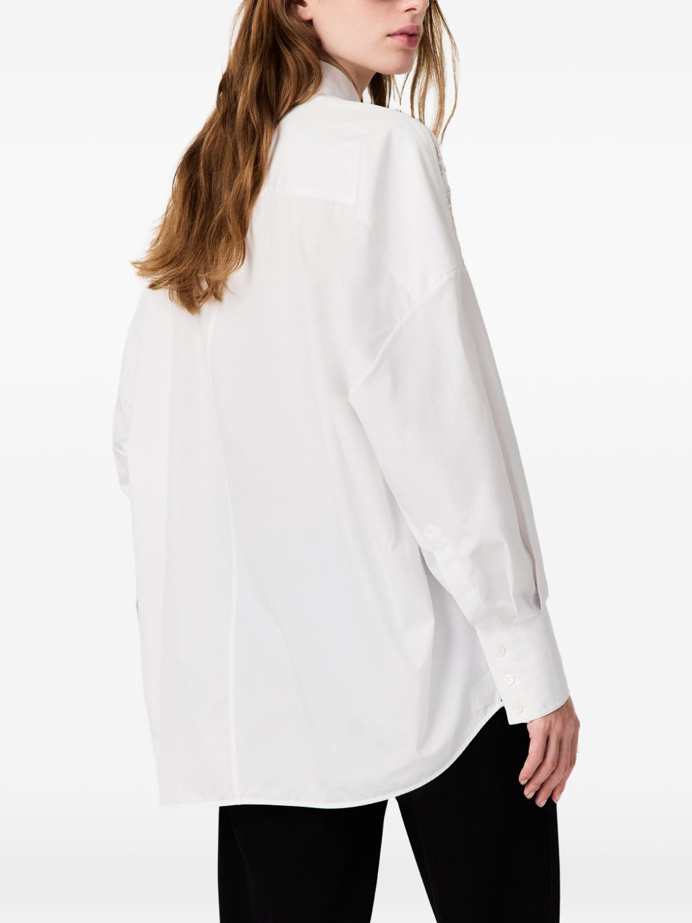 Lace-panelled poplin shirt 620213 3HU1919000 STELLA McCARTNEY