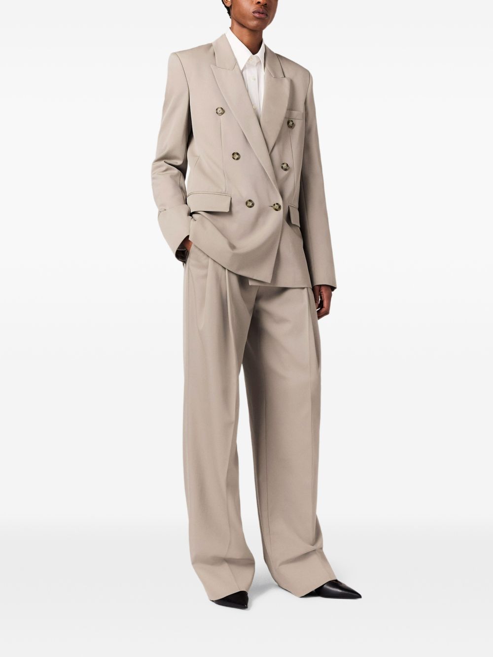 Pleated straight satin trousers 644024 3HU7041128 STELLA McCARTNEY