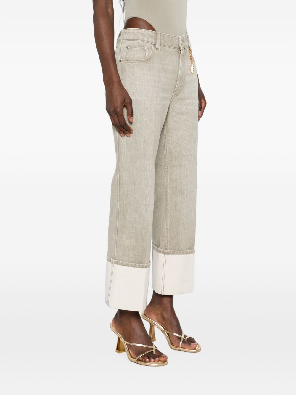 Turn-up cropped denim jeans 6D0499 3SQH671429 STELLA McCARTNEY