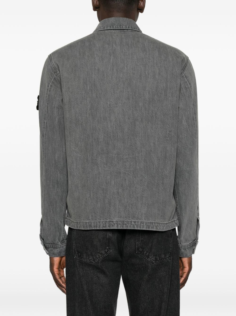 Logo patch denim jacket L2S144100006 S0J35VJ604 STONE ISLAND