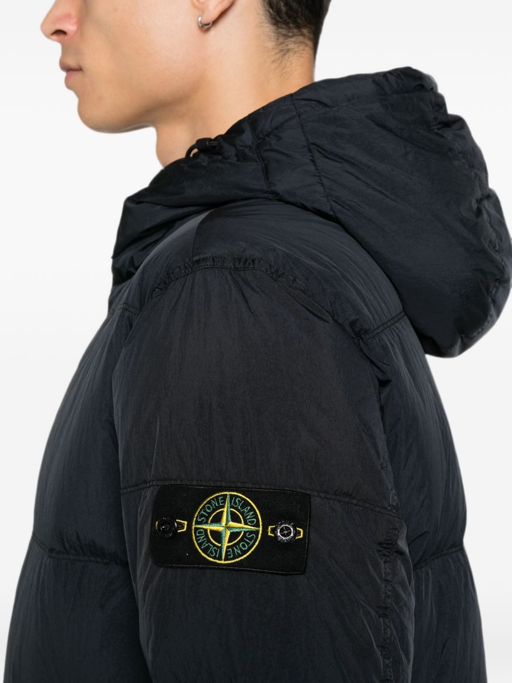 Compass-patch quilted jacket L2S154100037 S0A23V0020 STONE ISLAND