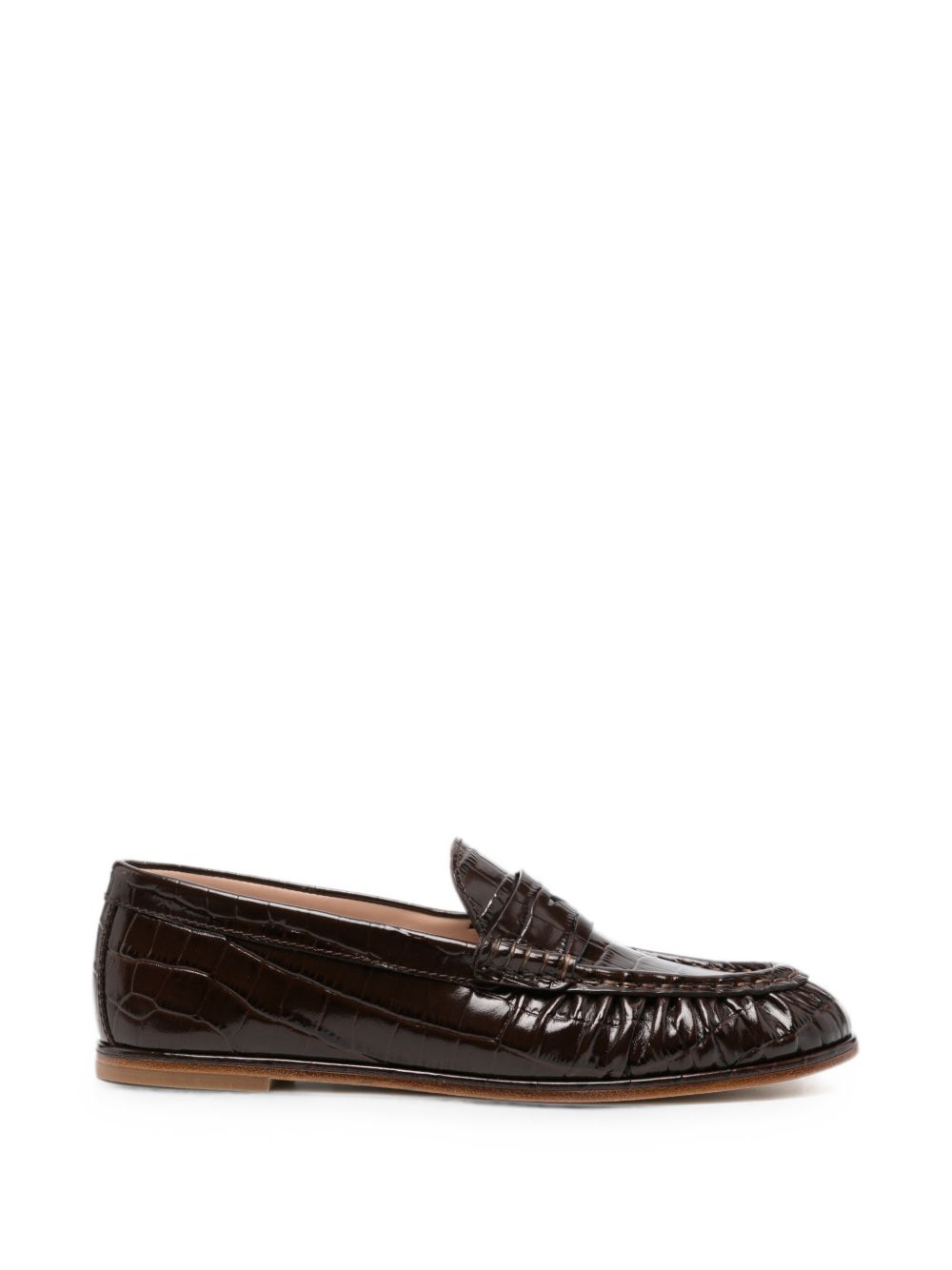 SPENCER croc-effect loafers SO351 WAL STUART WEITZMAN