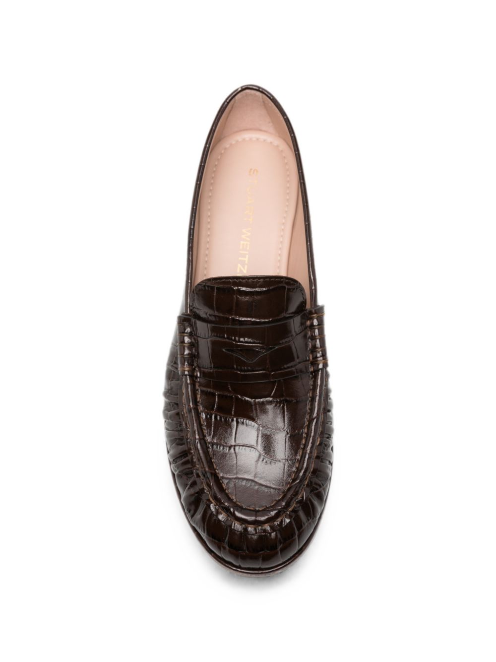 SPENCER croc-effect loafers SO351 WAL STUART WEITZMAN
