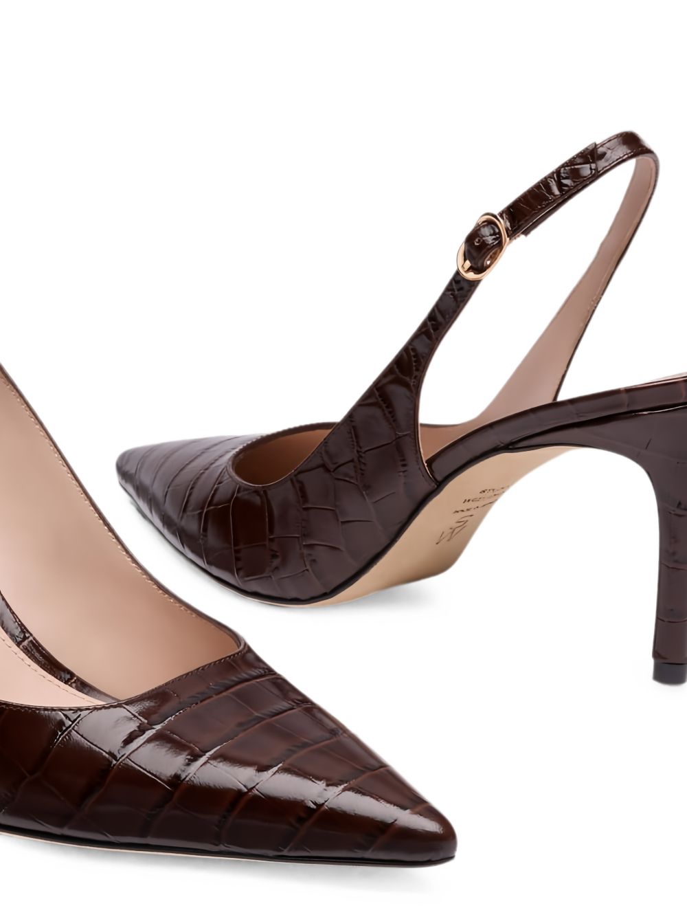 POWER slingback croc-effect pumps SO386 WAL STUART WEITZMAN