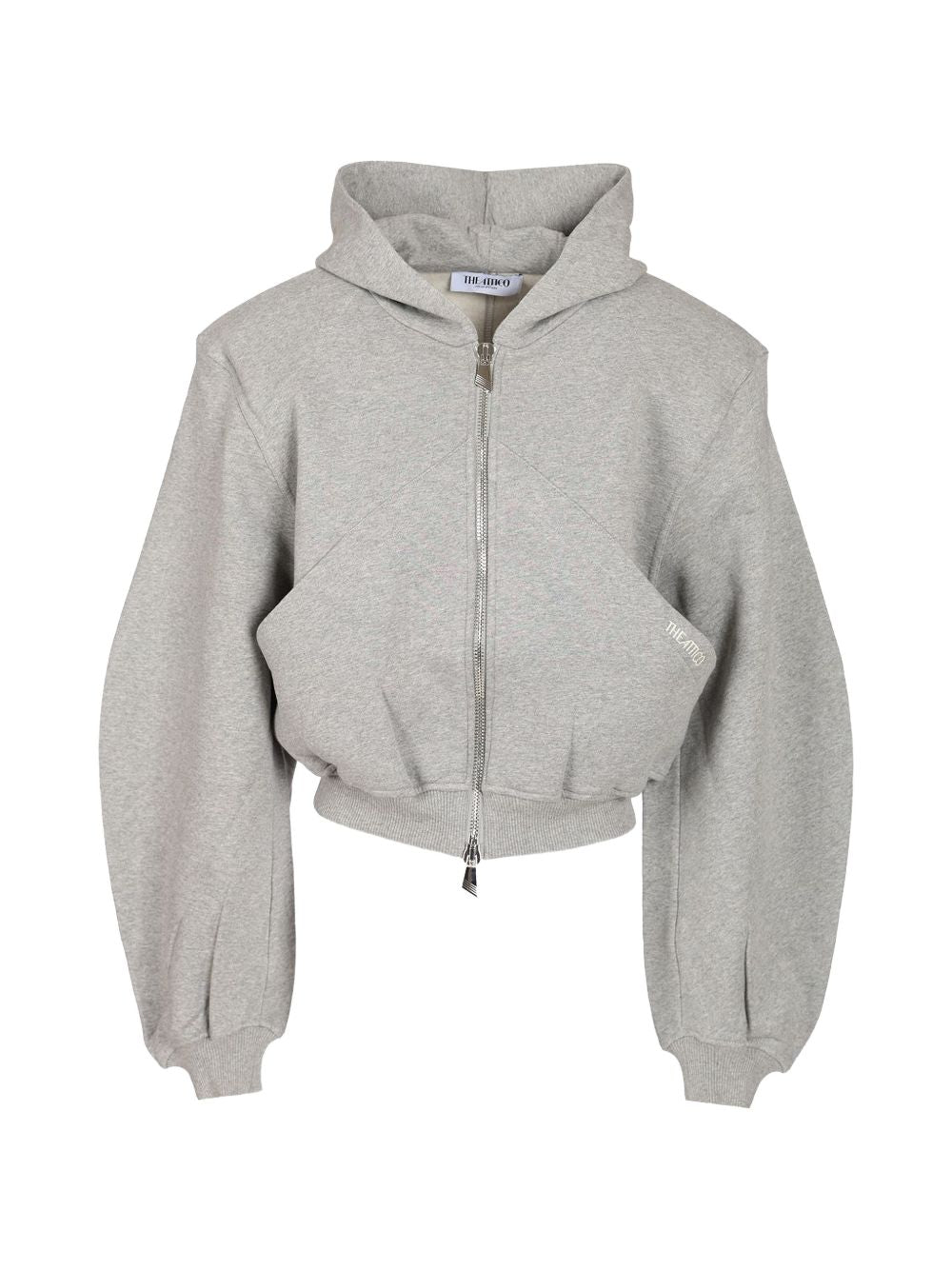 logo-embroidered zip-up hoodie 261WCF00026 JJF003AA183 THE ATTICO