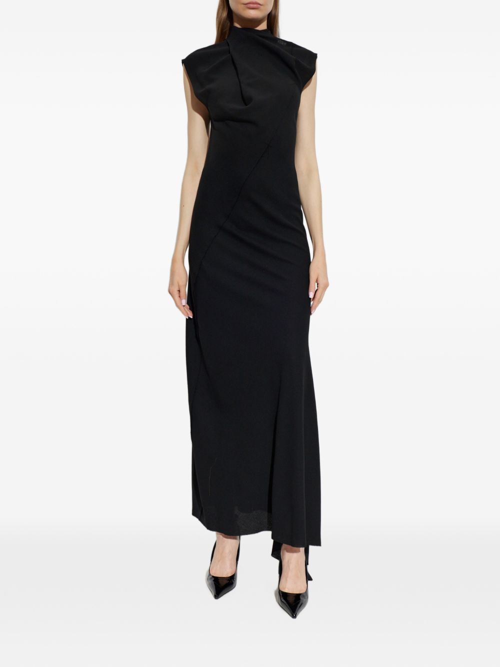 VIRGIN WOOL MIDI DRESS 261WCW00305 VVV116AA100 THE ATTICO