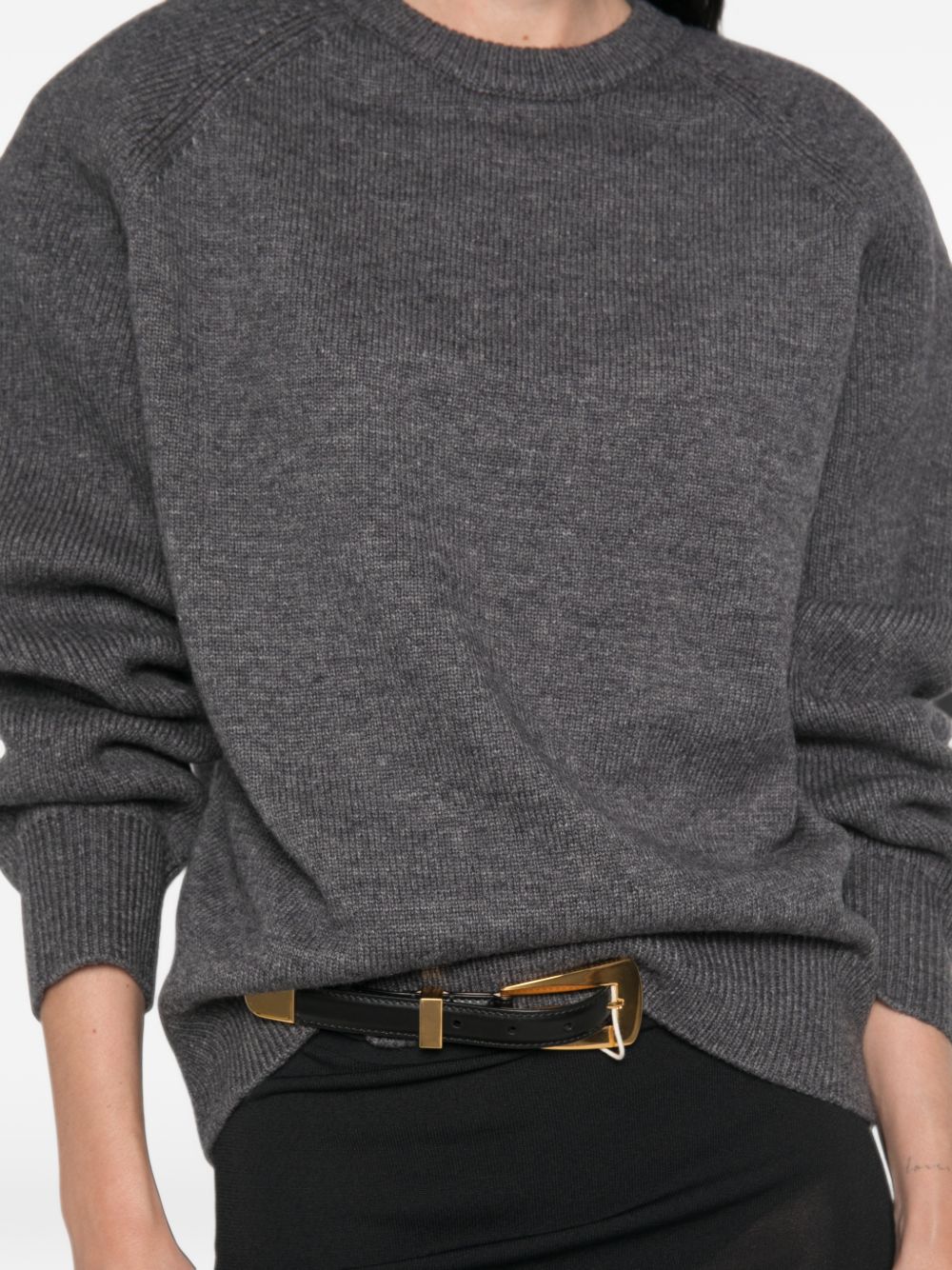 LINA padded sweater KNFS22809101 DARK GREY THE FRANKIE SHOP