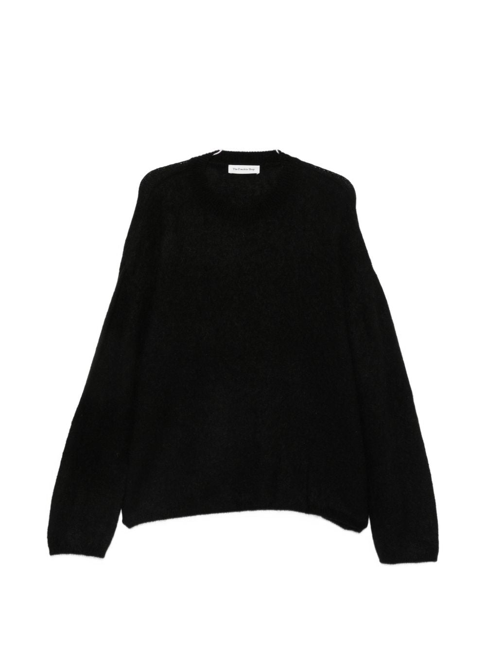 TIMEA fuzzy sweater KNFS22912100 BLACK THE FRANKIE SHOP